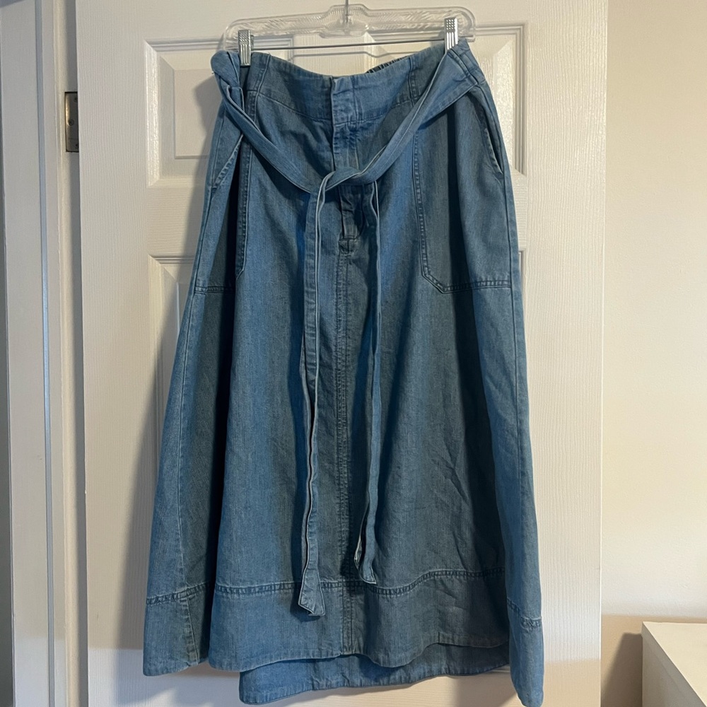 Universal Thread Light Blue A-Line Skirt